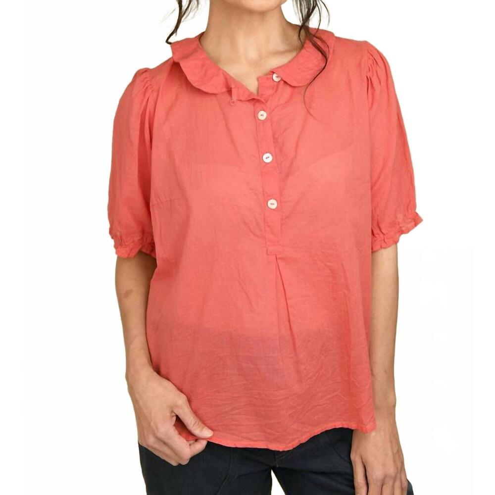 NEW SULA sweet voile blouse in faded rose